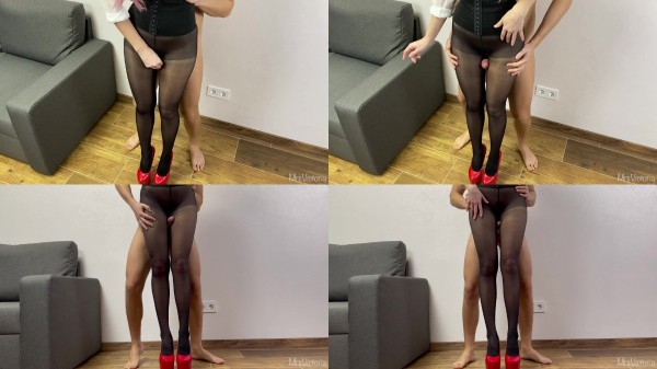 MrsVictoria - Mistress lets fuck her thighs in pantyhose