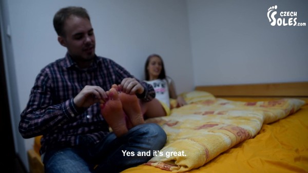 Czech Soles - First Date Surprise (Sexy Feet, Foot Worship, Feet Tease, Big Feet, Soles)