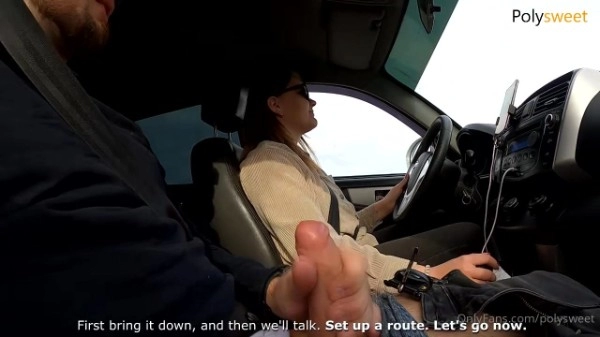 PolySweet - Slut Taxi Driver Agreed To Have Sex All Ass Is Cummed On