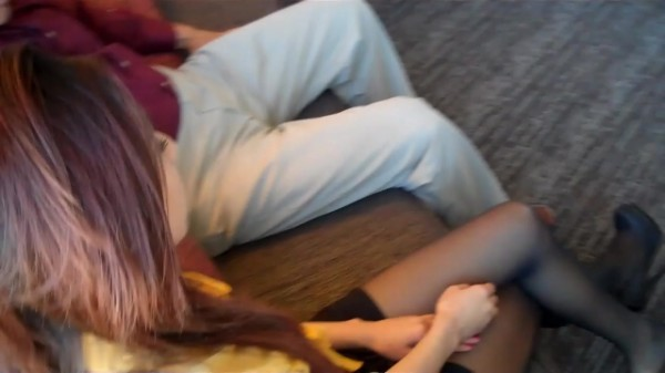 Bodies and Soles - Mila Jade - Babysitter pantyhose footjob
