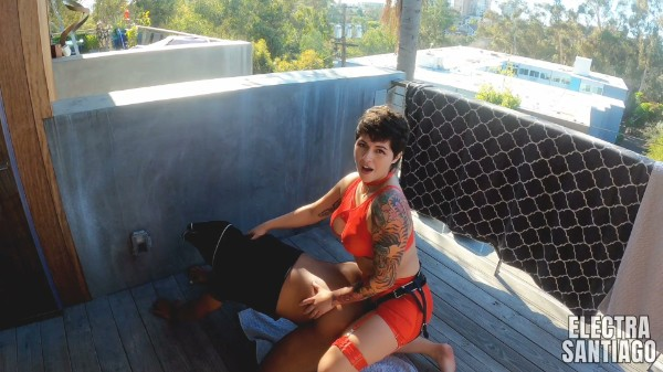 Electra Santiago - Fucking His Ass Outdoors