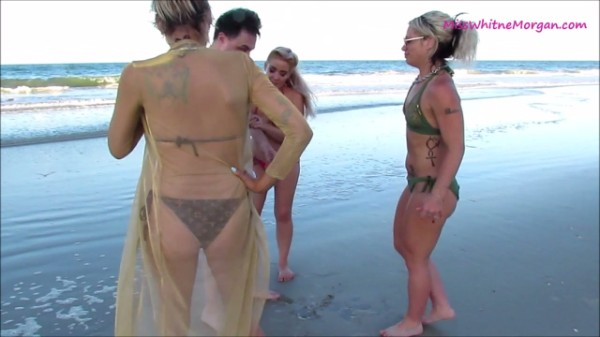 Domme Nation - Beach Beauties Brutal Ballbusting On Andrea Dipre