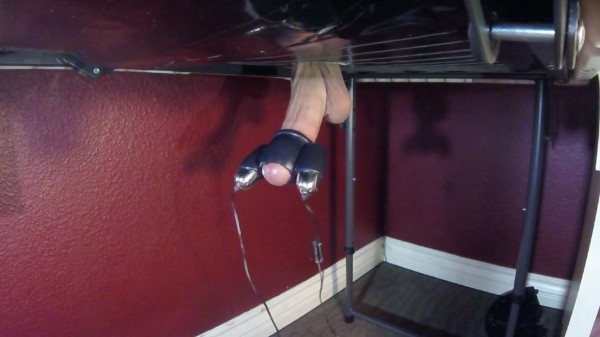 Milking Table Vibrator Edging HUGE Cumshot