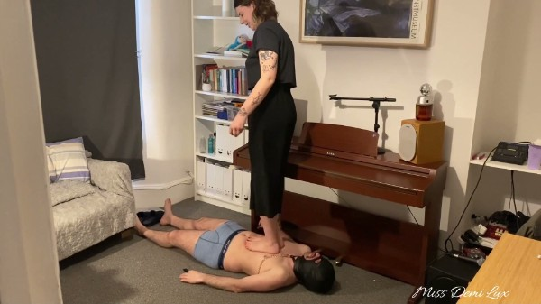 Miss Demi Lux - The Domme Next Door - Barefoot Trampling My Tinder Date