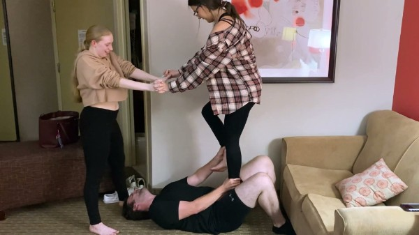 ONLYBALLKICKING - Two Girls Trampling Balls