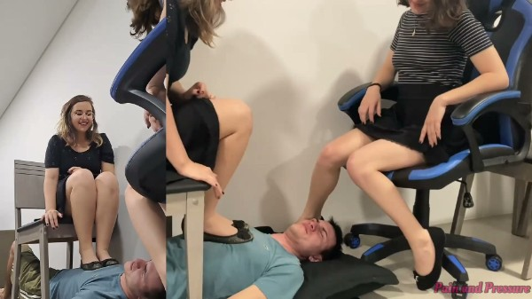 Pain And Pressure - 34 Anya And Beatriz Face Trampling With Ballet Flats Custom Clip