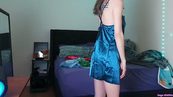 Sage Eldritch - Silk and Satin Nighties and Robes Try On Haul