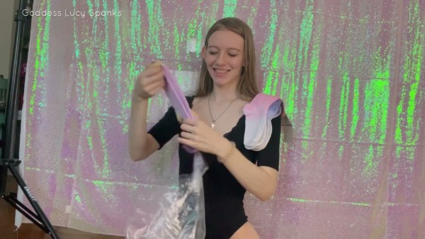 Lucy Spanks - Unboxing & Sock Fetish